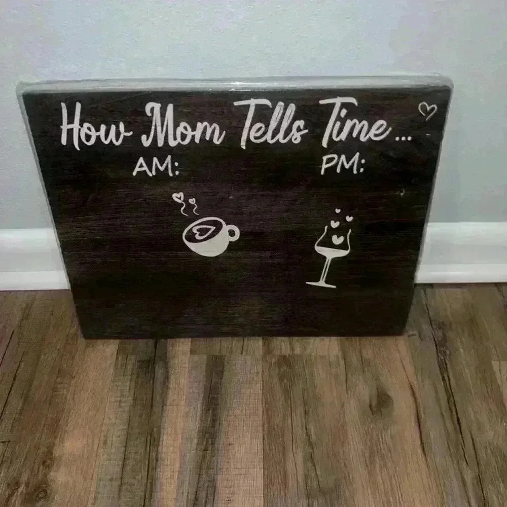 NEW! Funny Wooden Holder for Mother’s! Mugs&Glasses Not Included,Assembly Needed - Picture 5 of 9